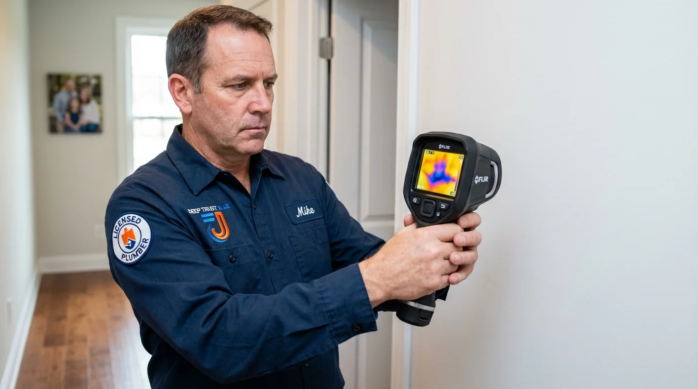 Thermal imaging leak detection by Johns Plumbing LLC in Mount Vernon